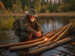 Preparing the Wooden Pole